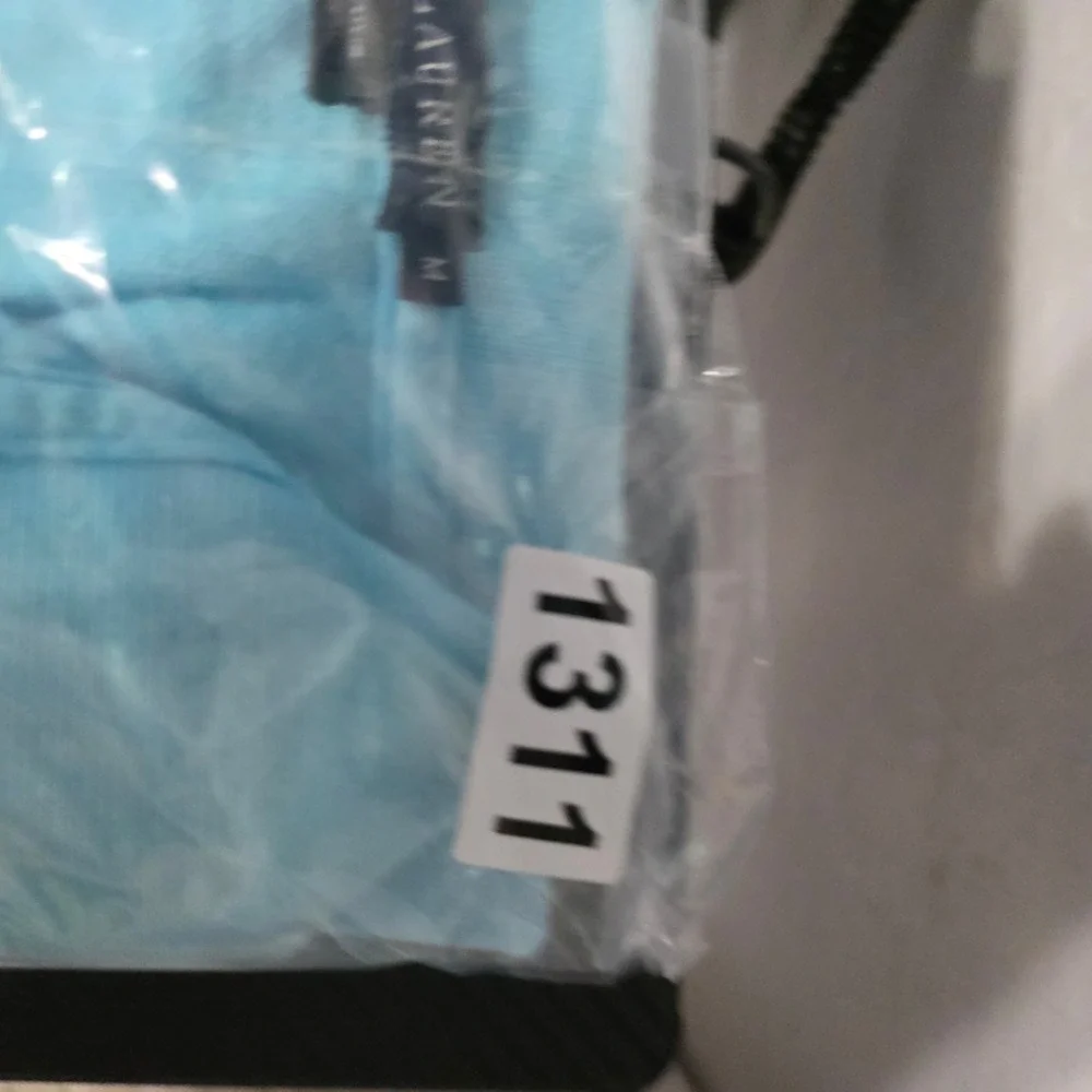 Ralph Lauren Mens Polo Shirt Light Blue Short Sleeve Cotton Pony Logo‎ Size M